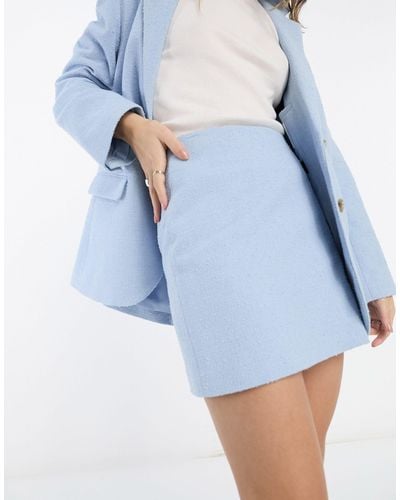 & Other Stories Co-ord Tweed Mini Skirt - Blue