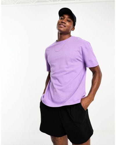 ASOS Relaxed Pique T-shirt - Purple