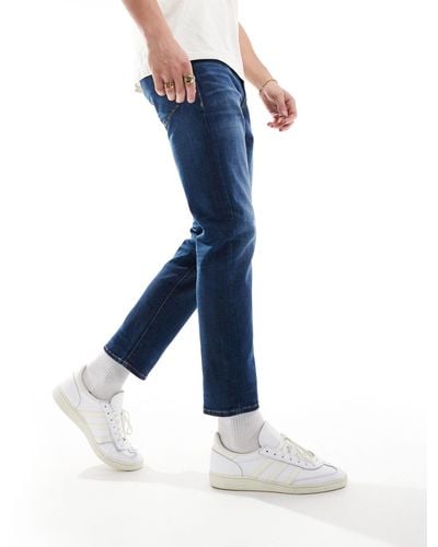 SELECTED – scott – gerade geschnittene jeans - Blau