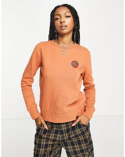Santa Cruz – classic dot – sweatshirt - Orange