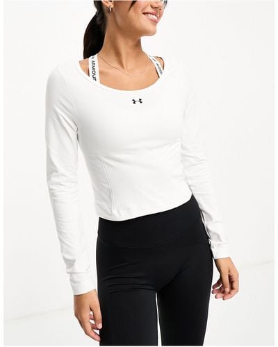 Under Armour Training Seamless Long Sleeve Top - White