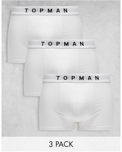TOPMAN – 3er-pack unterhosen - Weiß