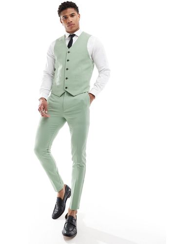 ASOS Super Skinny Suit Trousers - Green
