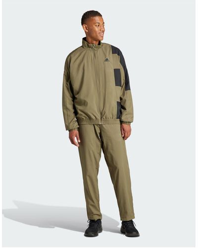 adidas Originals Adidas Sportswear Colorblock Tracksuit - Green