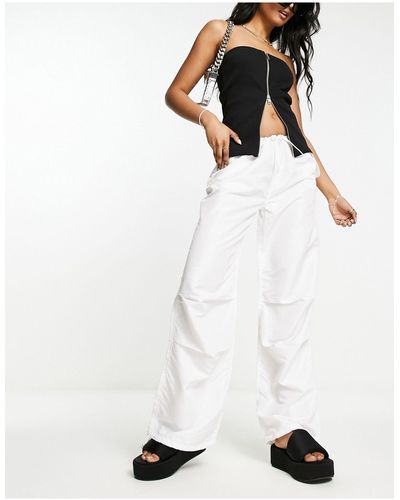 ONLY Parachute Trousers - White