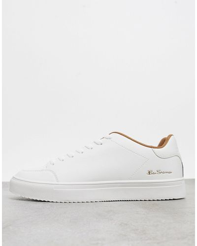 Ben Sherman Minimal Lace Up Sneakers - White