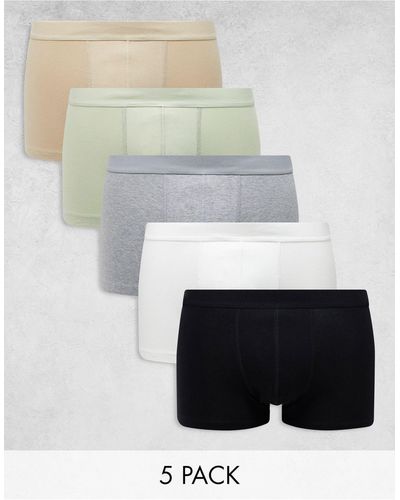 ASOS 5 Pack Trunks - White