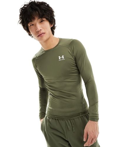 Under Armour Heat Gear Armour Long Sleeve Compression T-shirt - Green