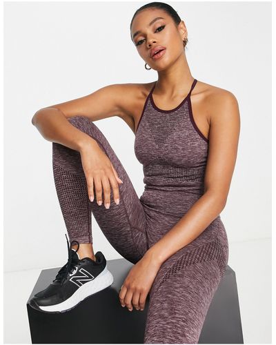 ASOS 4505 Débardeur sans coutures - chiné - Violet