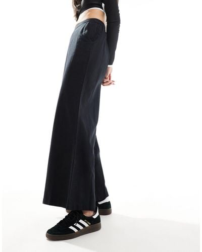 French Connection Lightweight Linen Blend Wide Leg Pants - White