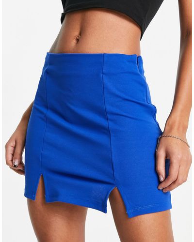 Rebellious Fashion Minifalda cobalto - Azul