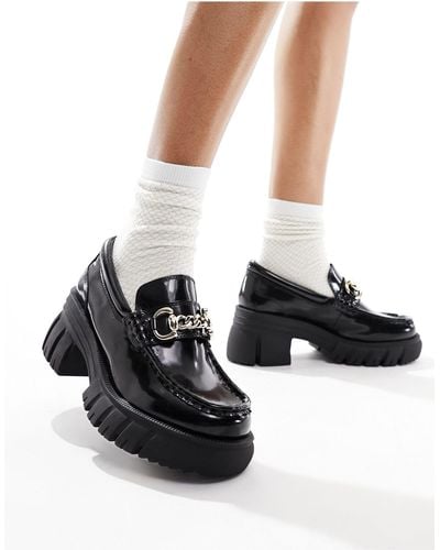 ALDO Bigwalk Chunky Heeled Loafers - Black