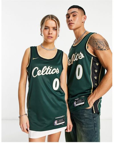 Nike Basketball Nba boston celtics dri-fit city edition - canotta - Verde