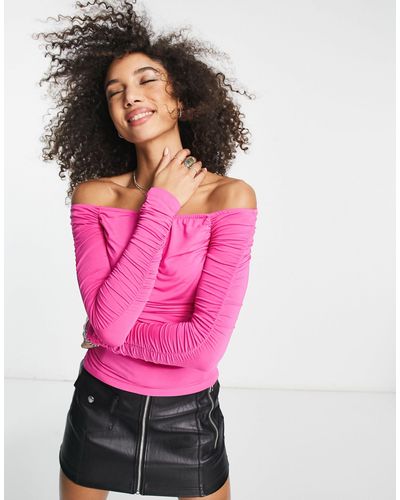 & Other Stories Top con spalle scoperte - Rosa