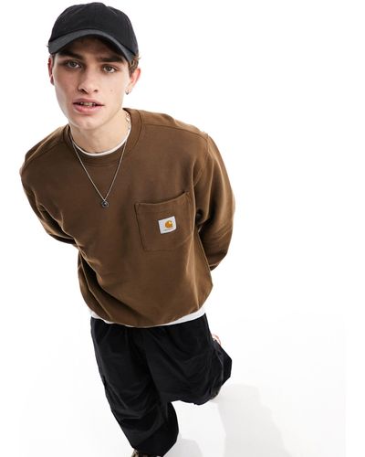 Carhartt Pocket Sweatshirt - Brown