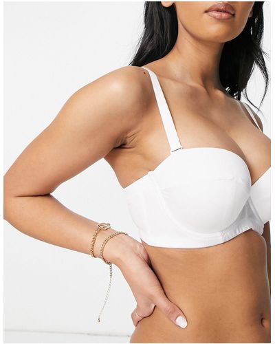 Ivory Rose Ivory Rose - Grote Cupmaten - Multifunctionele Strapless Beha - Wit