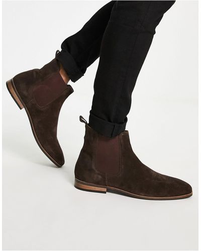 French Connection Suède Chelsea Boots - Zwart
