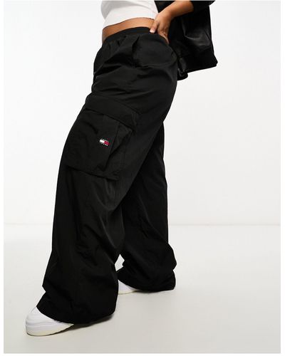 Tommy Hilfiger Plus - claire - pantalon cargo à taille haute - Noir