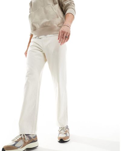 Calvin Klein Relaxed Straight Jeans - White