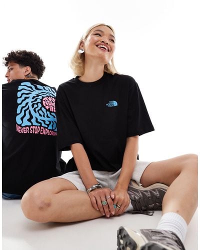 The North Face Exotic Days Back Print Oversized T-shirt - Black