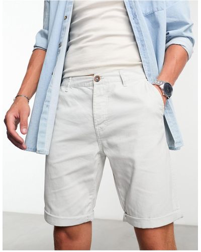 Threadbare Chino Shorts - White