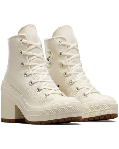 Converse Chuck Taylor 70s Hi Deluxe Heeled Sneakers - White