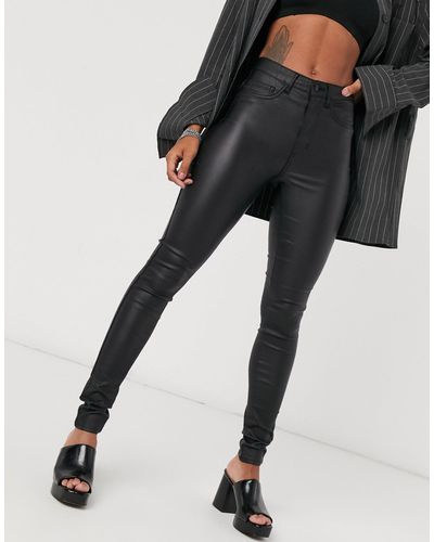 ONLY Royal Coated Skinny Jeans - Black