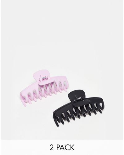 Monki 2 Pack Hair Claw Clips - Multicolor