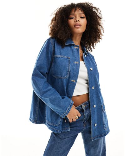 ASOS Denim Workwear Jacket - Blue