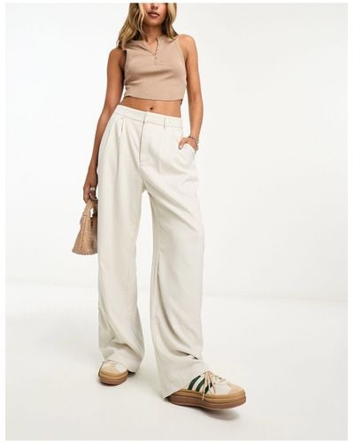 Hollister Pantalones color - Blanco