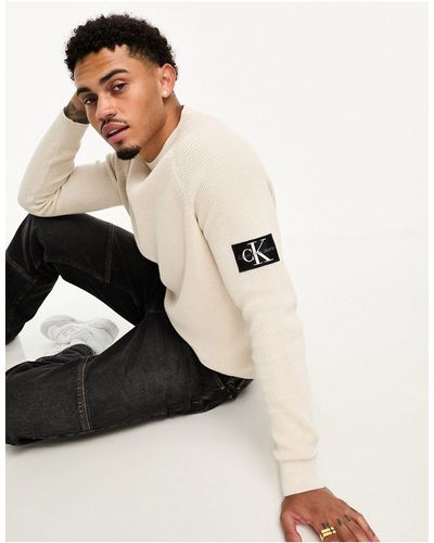 Calvin Klein Core - Sweater Met Logolabel - Zwart