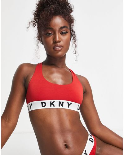 DKNY Intimates - Boyfriend Collection - Bh Met Racerback - Rood