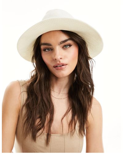 Accessorize Fedora pliable - Blanc