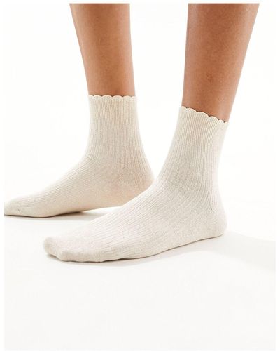 & Other Stories Glitter Ankle Socks - White