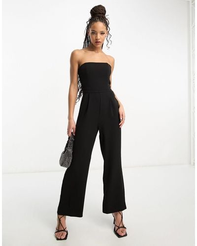 EVER NEW Strapless Jumpsuit - White