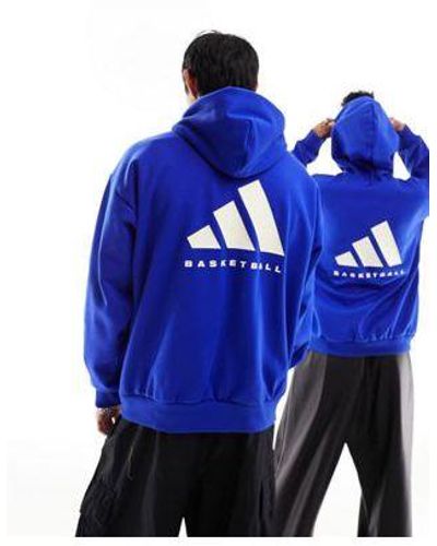 adidas Originals Adidas Basketball Hoodie - Blue