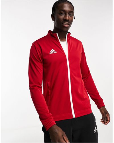 adidas Originals Adidas football - giacca rossa con zip - Rosso