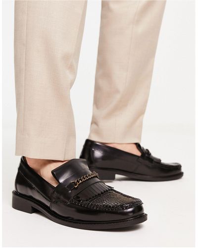 H by Hudson Alvin Loafers - Black