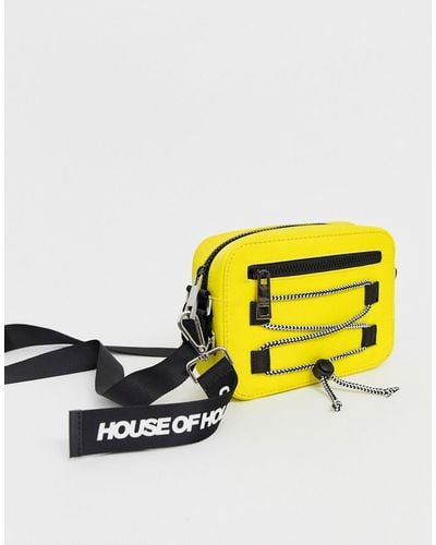 House of Holland Yellow Cross Body Bag