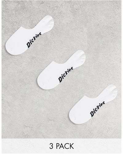 Dickies 3-pack Invisible No-show Socks - White