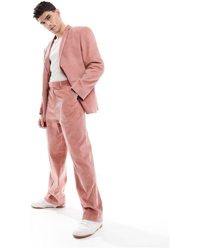 ASOS Wide Suit Trouser - Pink
