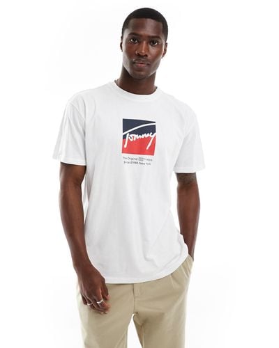 Tommy Hilfiger Dna Box Logo T-shirt - White