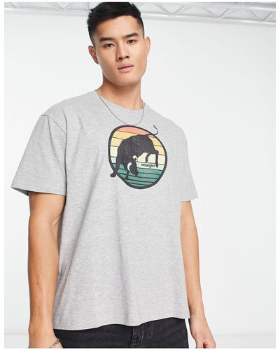 Wrangler T-shirt Met Print - Wit