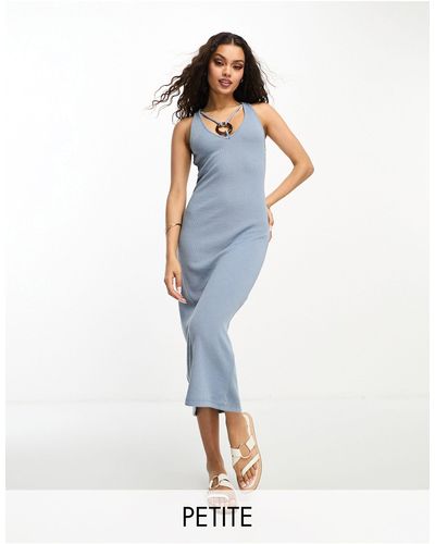 River Island Vestido midi - Azul