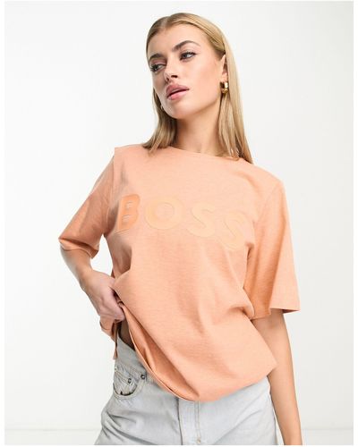 BOSS Boss – etey – t-shirt - Orange