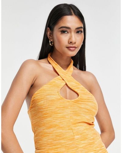 Vero Moda Halterneck Top - Orange
