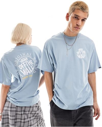 Vans Circle Logo Back Print T-shirt - Blue