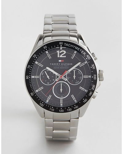 Tommy Hilfiger 1791104 Luke - Montre avec bracelet argenté - Métallisé