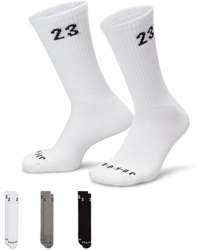 Nike – essentials – 3er-pack socken - Weiß