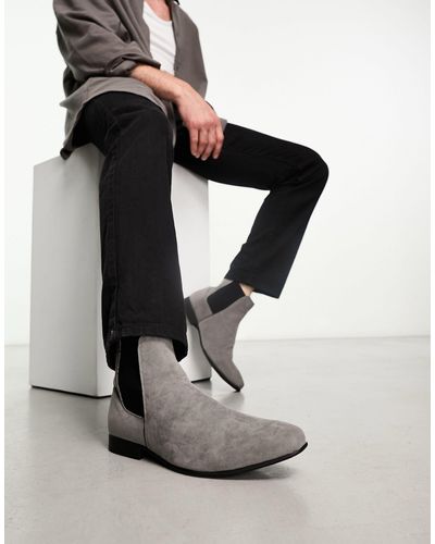 Truffle Collection Nette Chelsea Boots Van Imitatiesuède - Meerkleurig